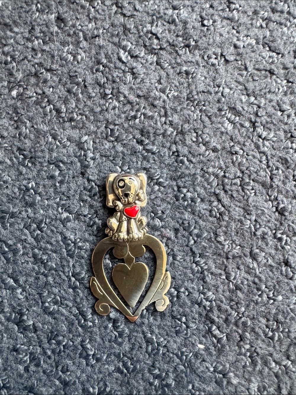 Brighton silver dog book mark